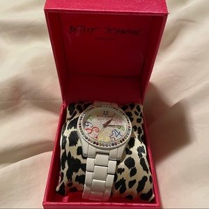 Betsy Johnson watch + box ***PLUS one free surprise item!***